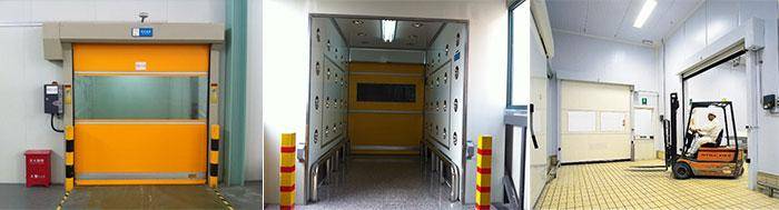 快速卷帘门货淋室